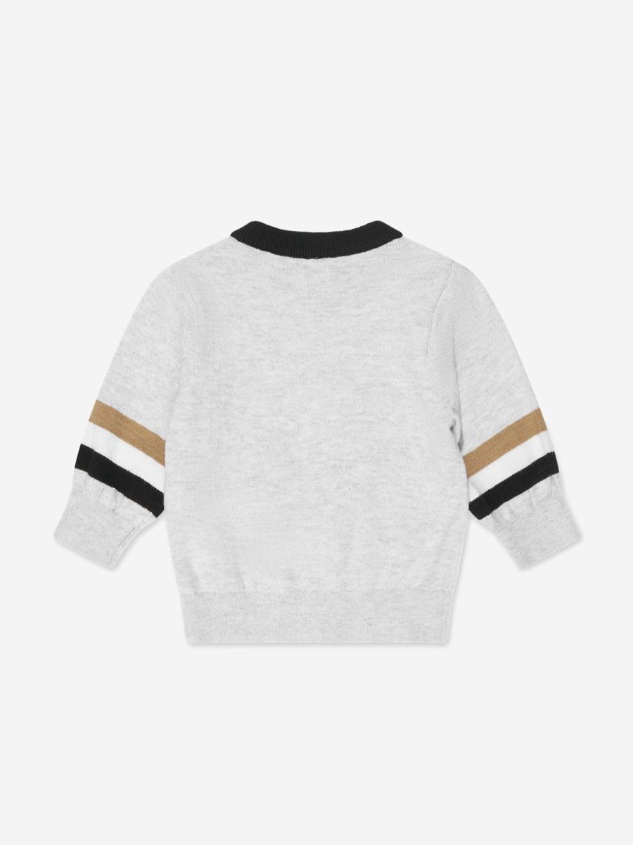 Baby BOSS Sweatshirts & Hoodies | Baby Boys Knitted Jumper In Grey