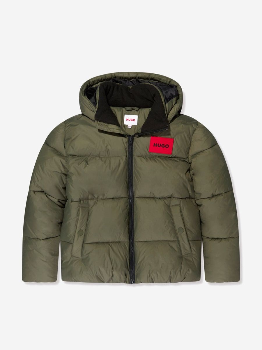 Boys Hugo Coats & Jackets | Boys Puffer Jacket In Green