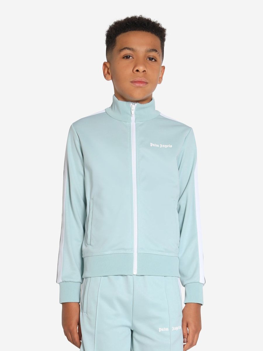 Boys Palm Angels Sweatshirts & Hoodies | Boys Track Jacket In Blue