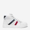 Boys Moncler Enfant Sneakers | Kids Leather Monaco High Top Trainers