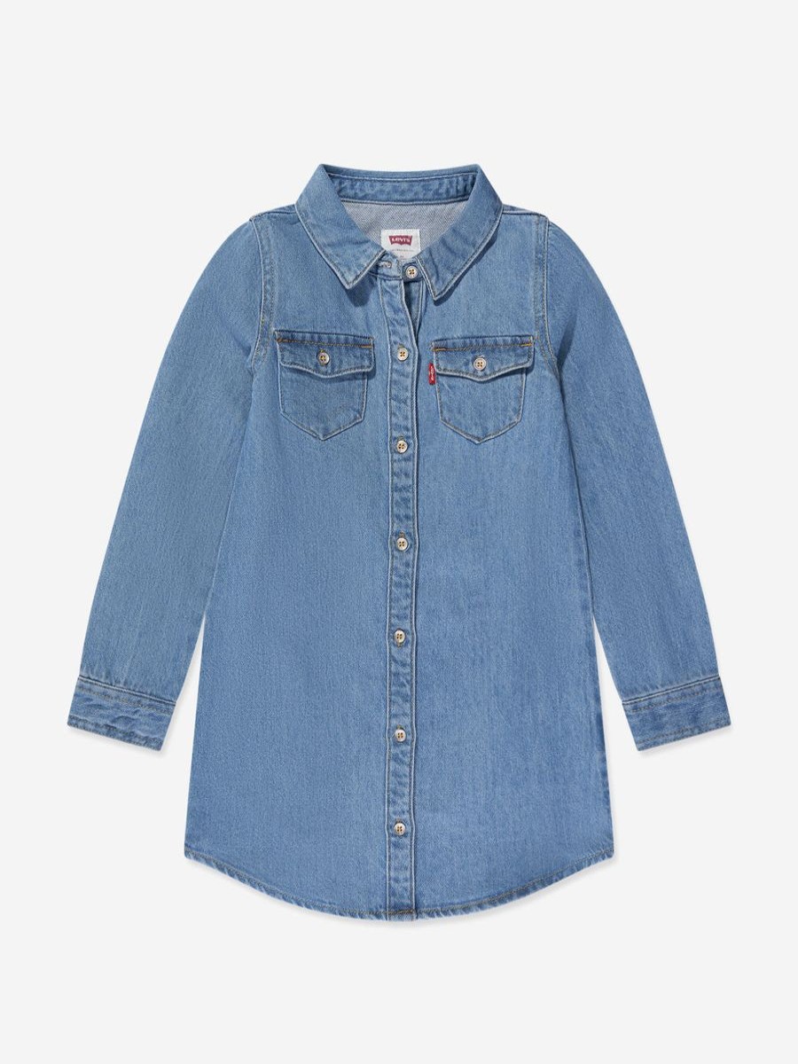 Teen Levi's Kids Wear Underwear | Girls Western Shirt Dress In Blue