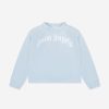 Baby Palm Angels Sweatshirts & Hoodies | Baby Boys Curved Logo Sweatshirt In Blue