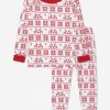 Boys Magnolia Baby Nightwear & Pyjamas | Kids Fair Isle Long Pyjamas In Red