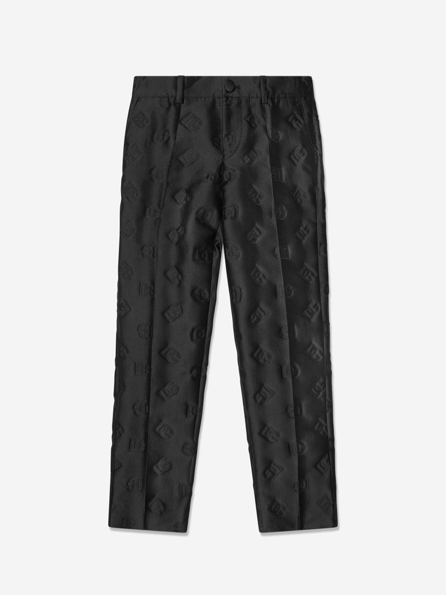 Boys Dolce & Gabbana Kids Trousers | Boys Suit Trousers In Black