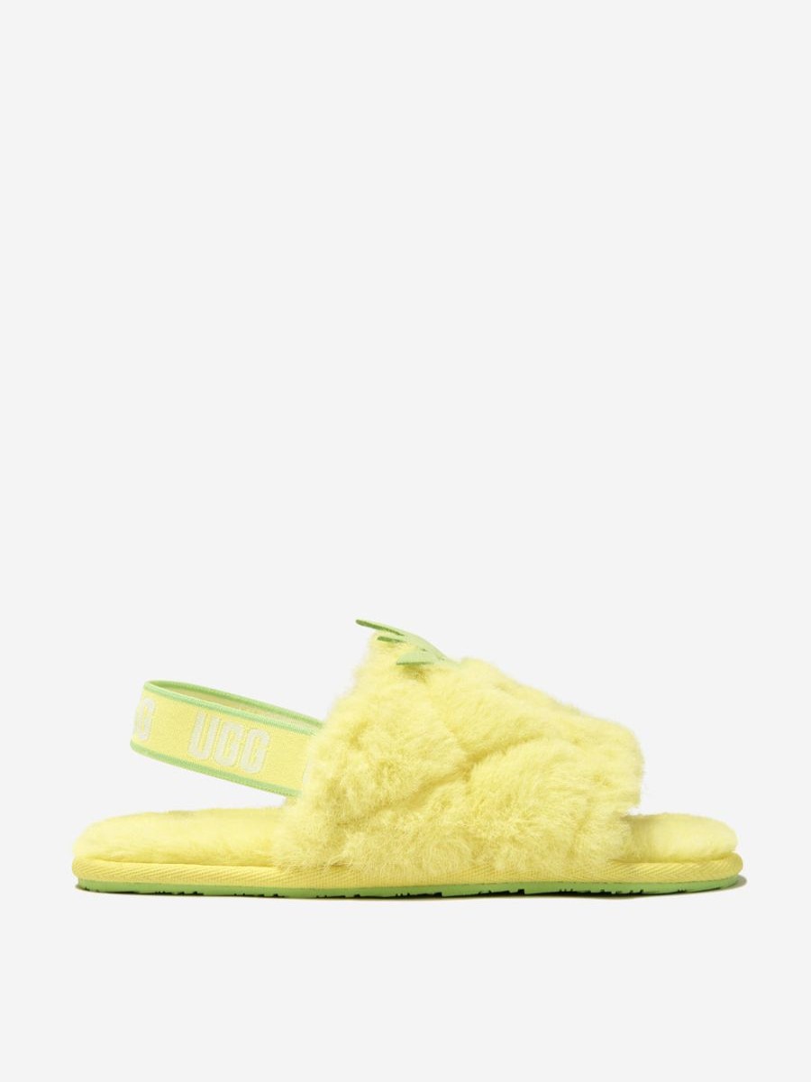 Boys UGG Nightwear & Pyjamas | Kids Fluff Yeah Pineapple Stuffie Slippers In Yellow