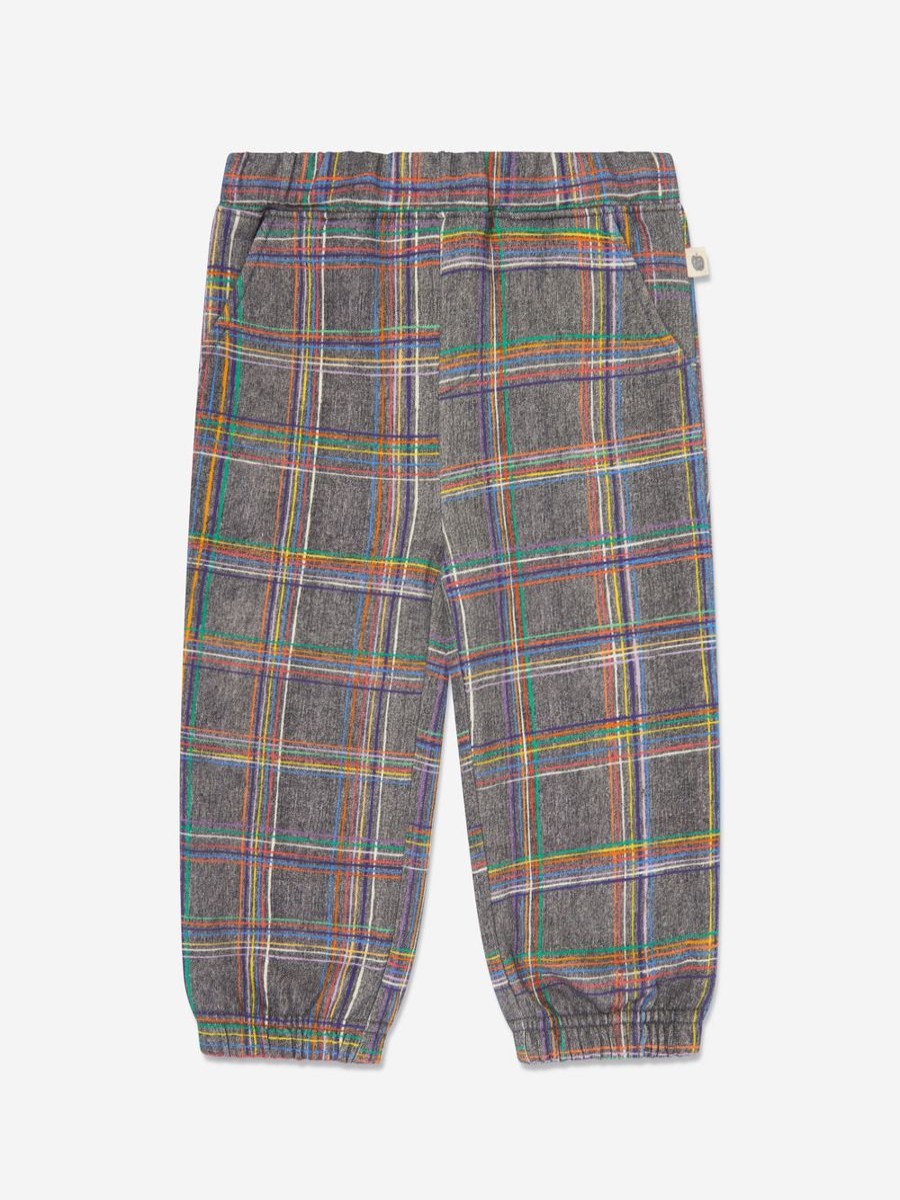 Boys The Bonnie Mob Sweatpants | Kids Tartan Joggers In Grey