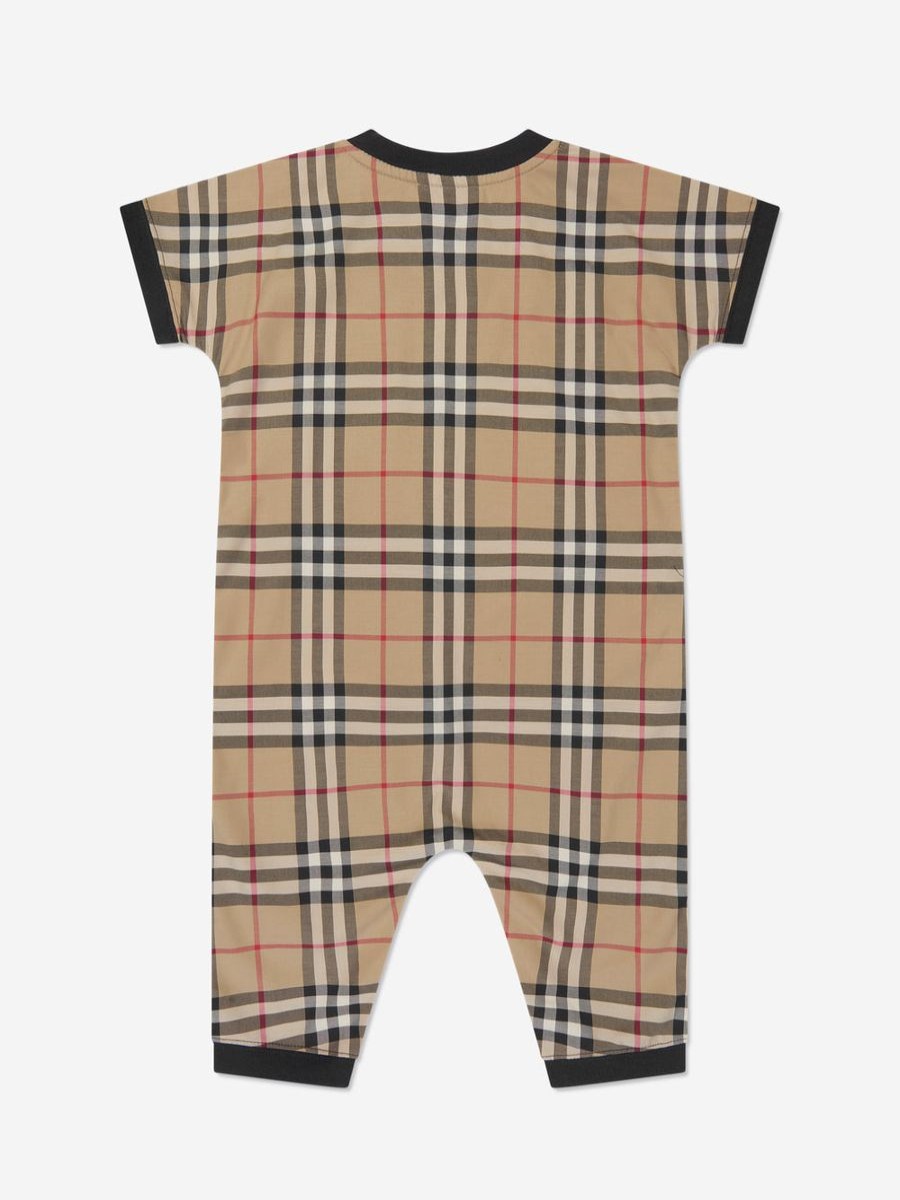 Girls Burberry Kids Babygrows & Rompers | Baby Lennox Romper Set In Black