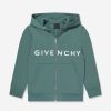 Boys Givenchy Sweatshirts & Hoodies | Boys Logo Zip Up Top In Green