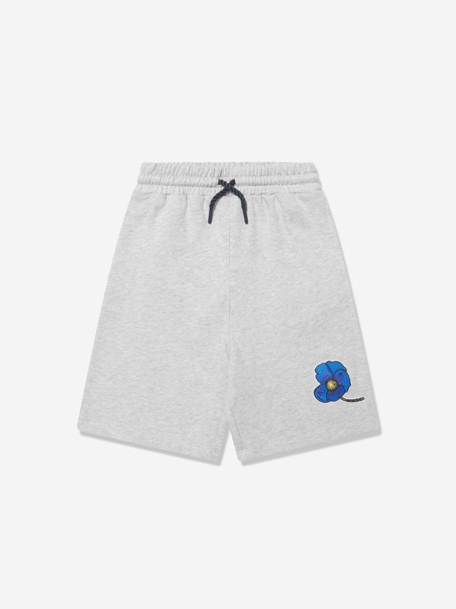 Boys KENZO KIDS Shorts | Boys Flower Print Bermuda Shorts In Grey