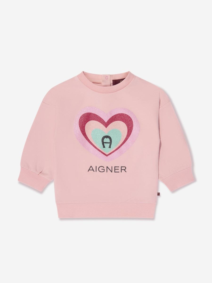 Baby Aigner Sweatshirts & Hoodies | Baby Girls Logo Sweatshirt In Pink