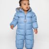 Boys Moncler Enfant Coats & Jackets | Moncler Enfant - Baby Down Padded New Jean Snowsuit | Childsplay Clothing