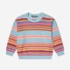 Boys Acne Studios Jumpers & Cardigans | Kids Striped Jumper In Blue