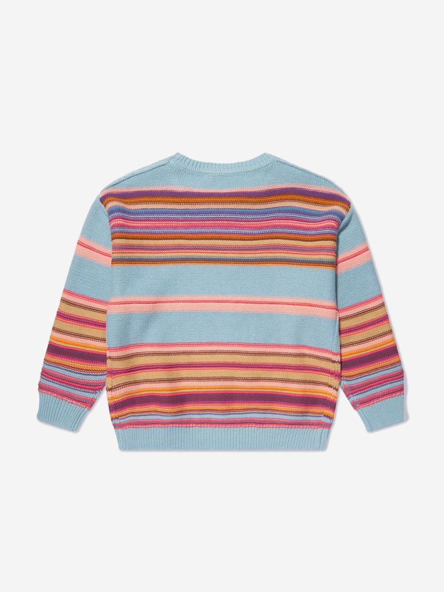 Boys Acne Studios Jumpers & Cardigans | Kids Striped Jumper In Blue