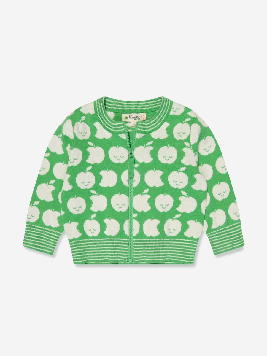 Boys The Bonnie Mob Jumpers & Cardigans | Kids Apple Knit Cardfigan In Green