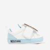 Boys Moschino Kids Sneakers | Baby Boys Leather Pre-Walker Trainers In White