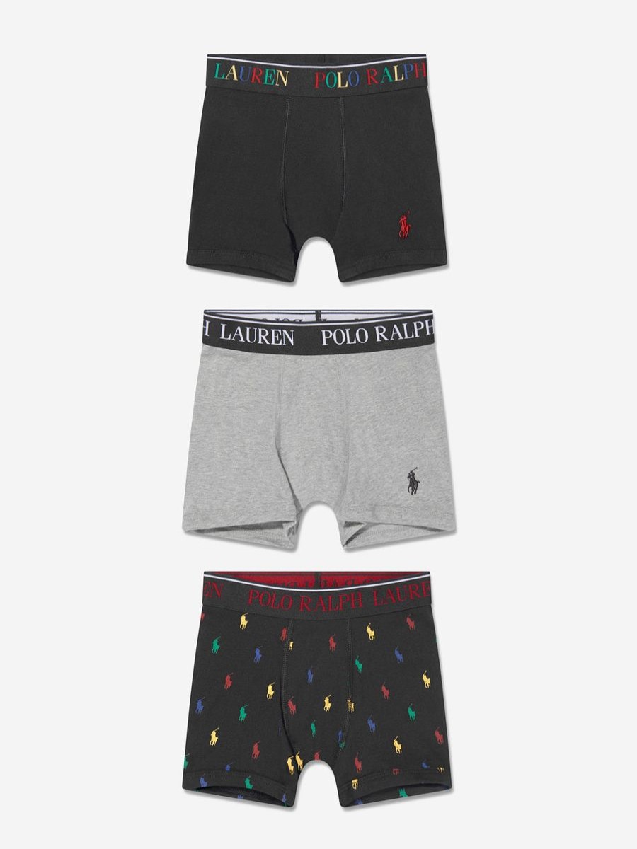 Boys Ralph Lauren Kids Underwear | Boys Boxer Shorts Set (3 Pack)