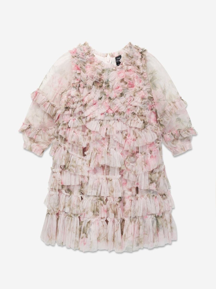 Girls Needle & Thread Dresses | Girls English Rose Ruffle Dress In Pink