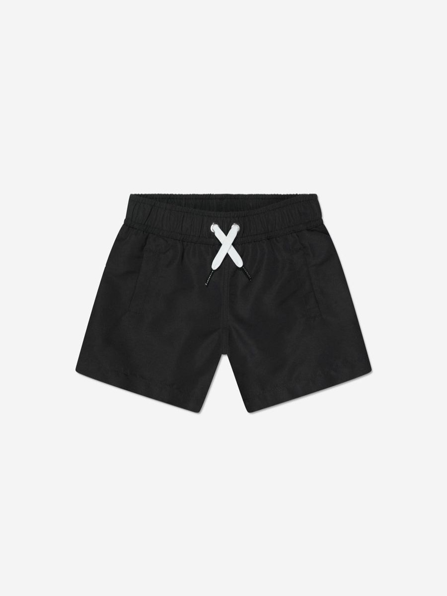 Boys Givenchy Swimwear | Boys Paint Effect Logo Swim Shorts In Black