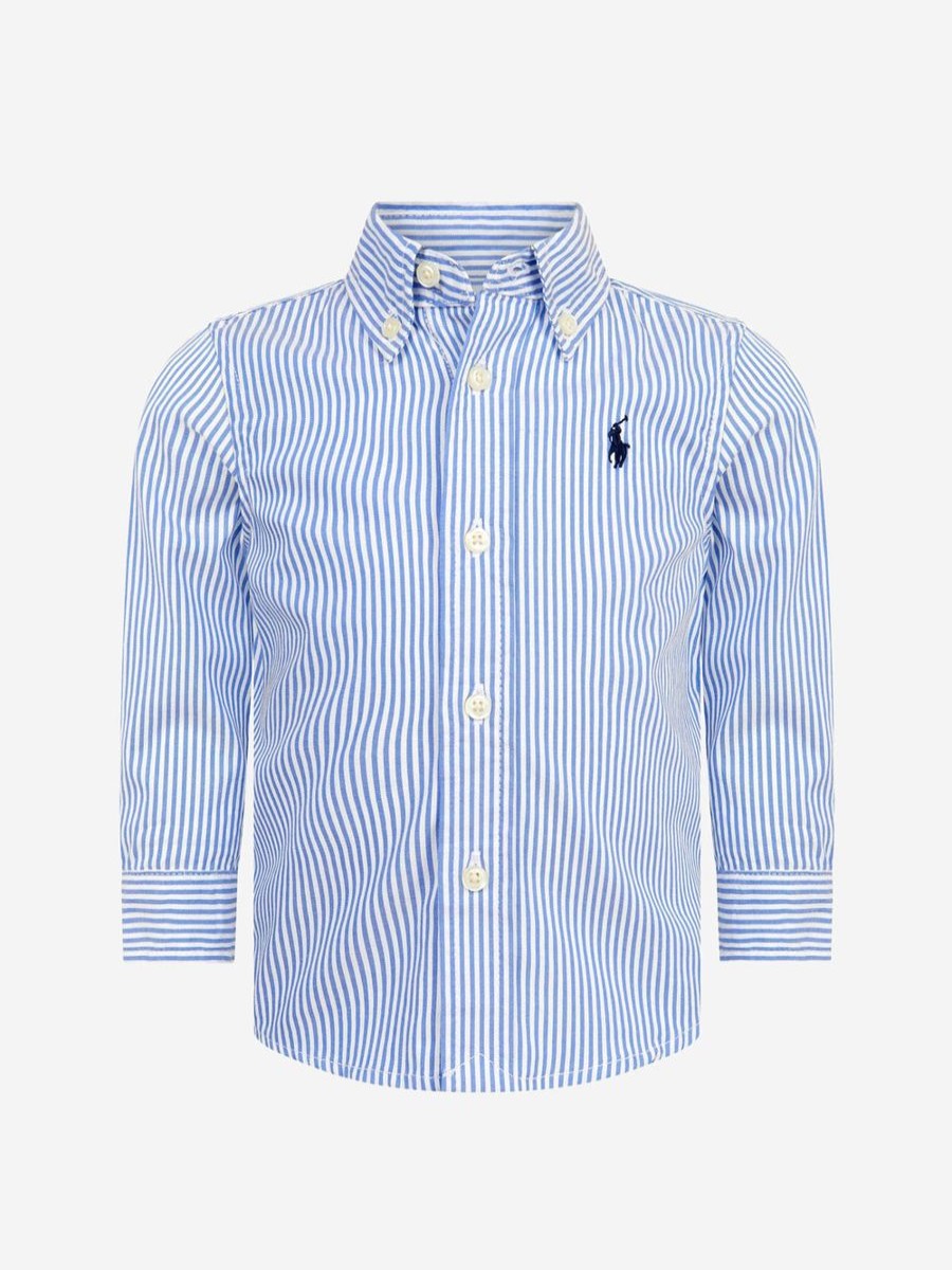 Boys Ralph Lauren Kids Shirts | Ralph Lauren Kids - Baby Boys Slim Fit Striped Oxford Shirt | Childsplay Clothing