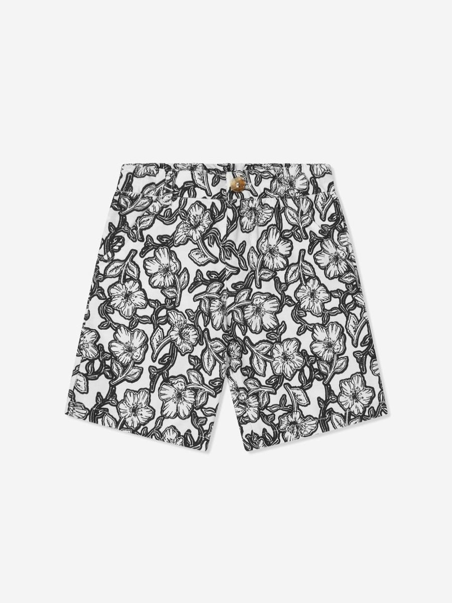 Boys Bonpoint Shorts | Baby Boys Floral Clovis Shorts In Black