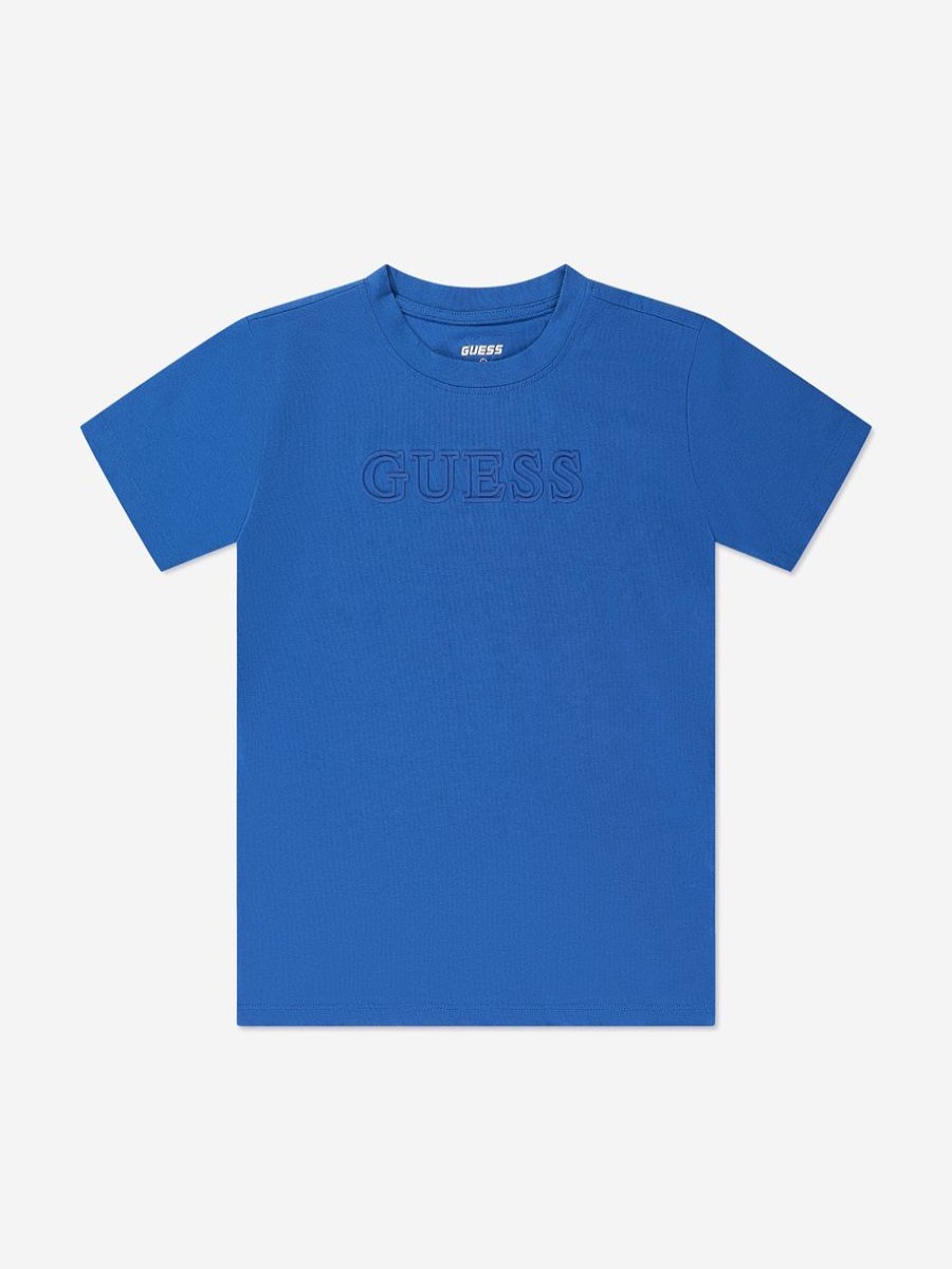 Boys Guess T-Shirts & Tops | Boys Logo T-Shirt In Blue