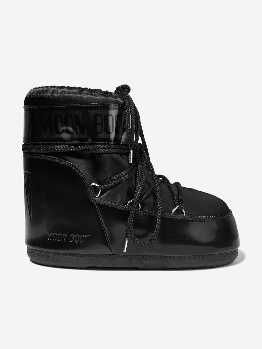 Boys Moon Boot Boots | Kids Icon Low Glance Snow Boots In Black