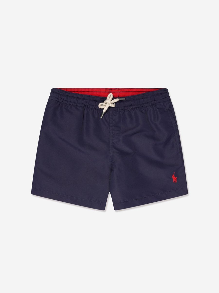 Boys Ralph Lauren Kids Swimwear | Boys Logo Swim Shorts In Navy