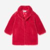 Girls Stand Studio Coats & Jackets | Girls Faux Fur Camille Cocoon Mini Coat