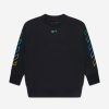 Teen Off-White Coats & Jackets | Kids Arrow Rainbow Sweatshirt In Black