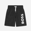 Boys BOSS Swimwear | Boys Logo Swim Shorts In Black