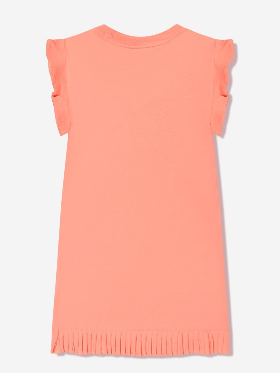 Girls Chloé Dresses | Chloe - Girls Organic Cotton Jersey Dress In Peach | Childsplay Clothing