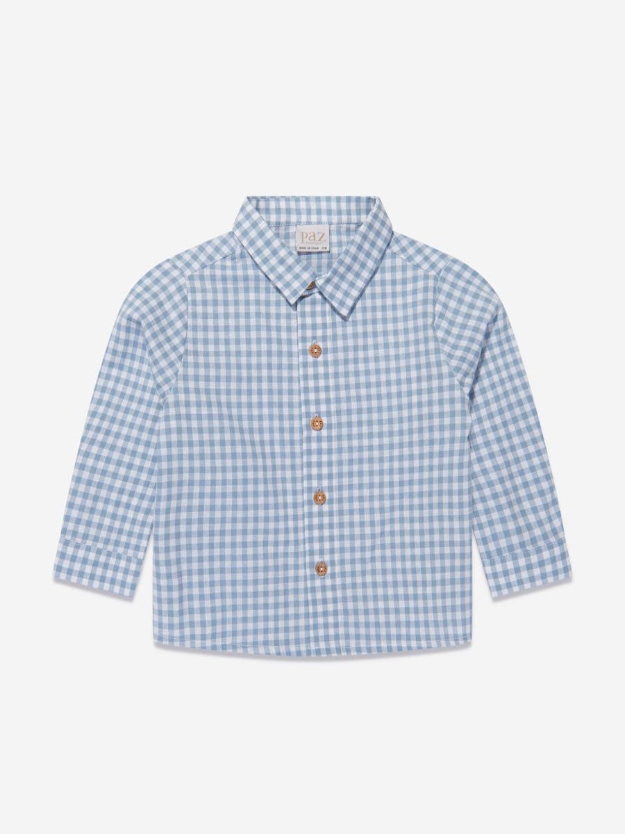 Boys Paz Rodriguez Shirts | Boys Check Shirt In Blue