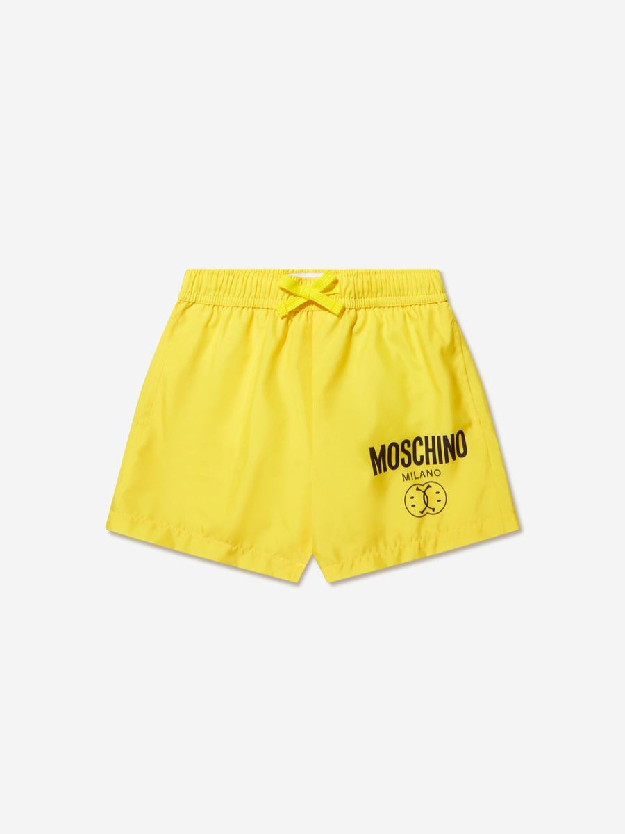 Teen Moschino Kids Swimwear | Boys Milano Logo Swim Shorts In Blue