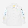 Boys Off-White Shirts | Boys Arrow Rainbow Shirt In White