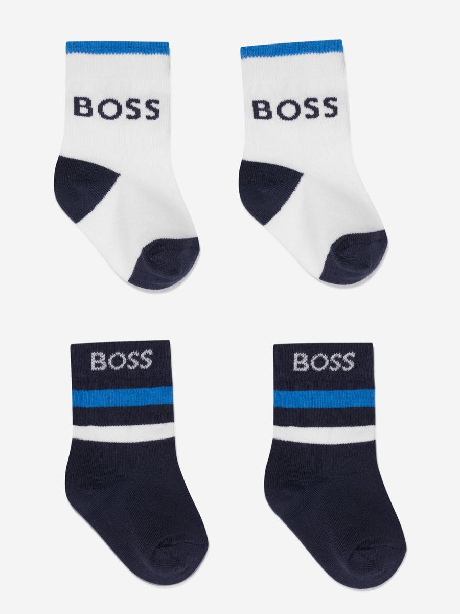 Boys BOSS Socks | Baby Boys Socks Set In Navy