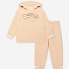 Teen Emporio Armani Tracksuits | Kids Logo Tracksuit In Beige