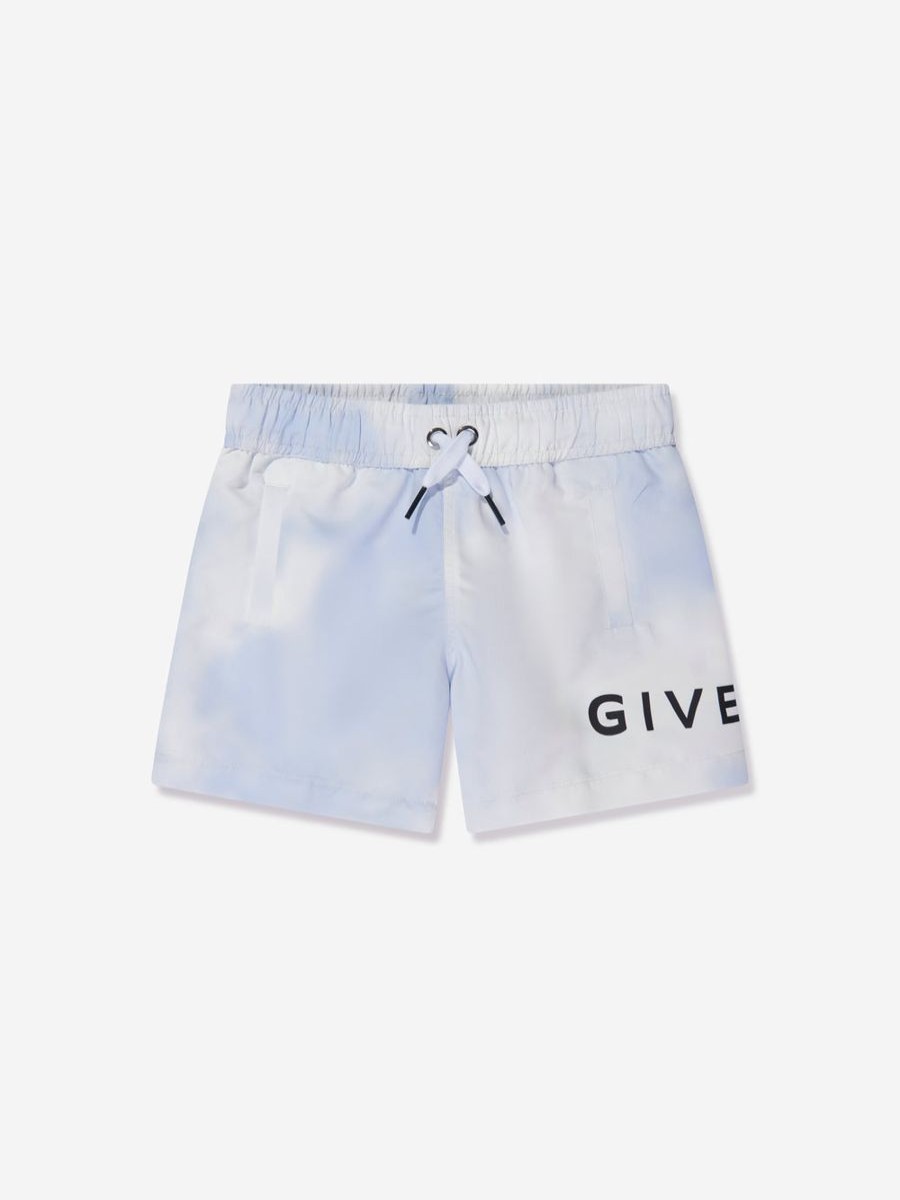 Boys Givenchy Swimwear | Boys Cloud Print Swim Shorts In White