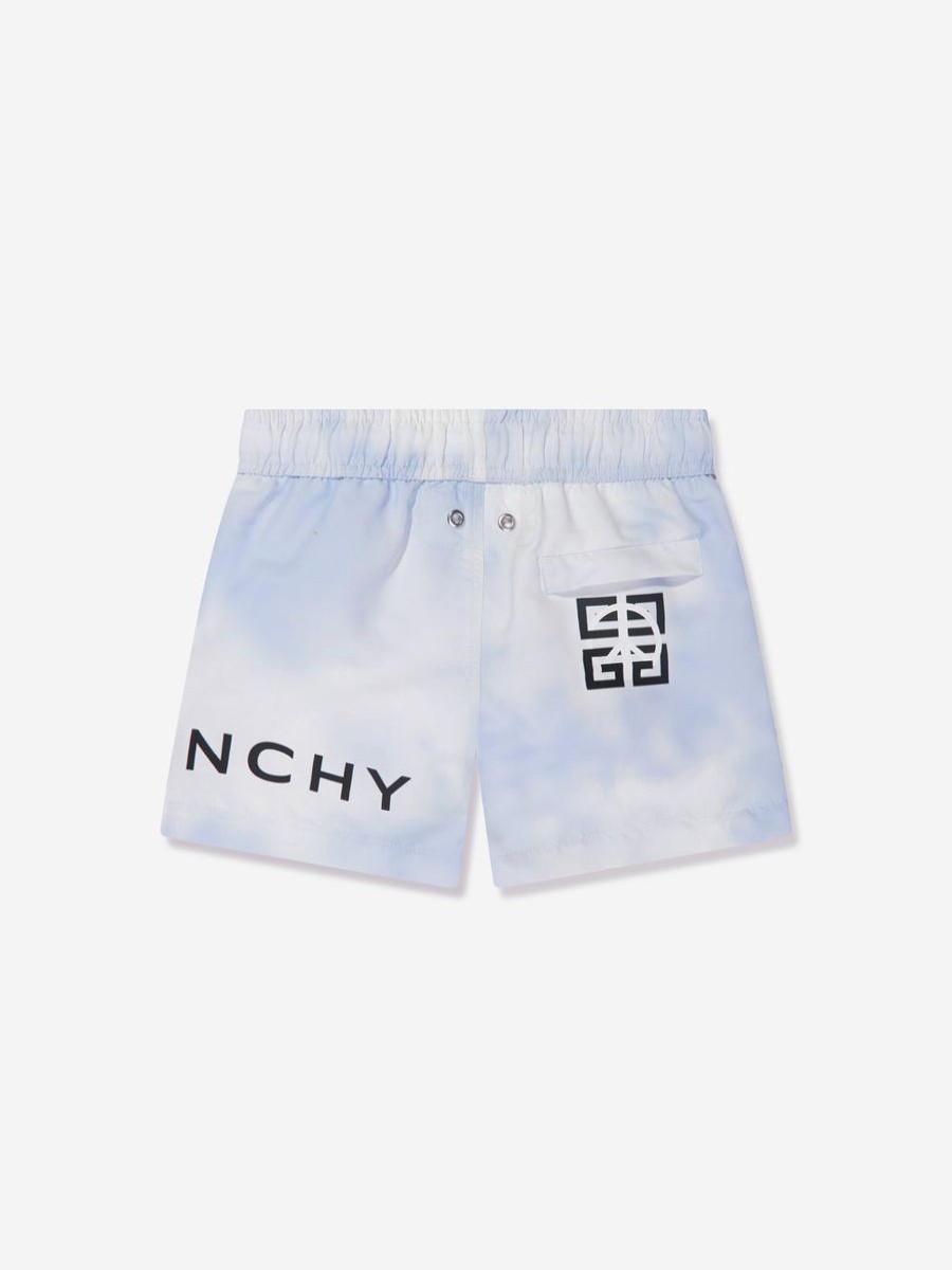 Boys Givenchy Swimwear | Boys Cloud Print Swim Shorts In White