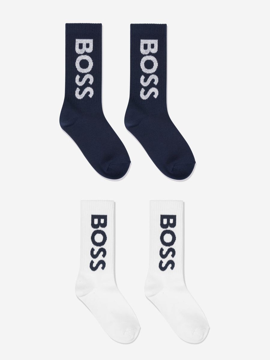 Boys BOSS Socks | Boys Socks Set In Navy