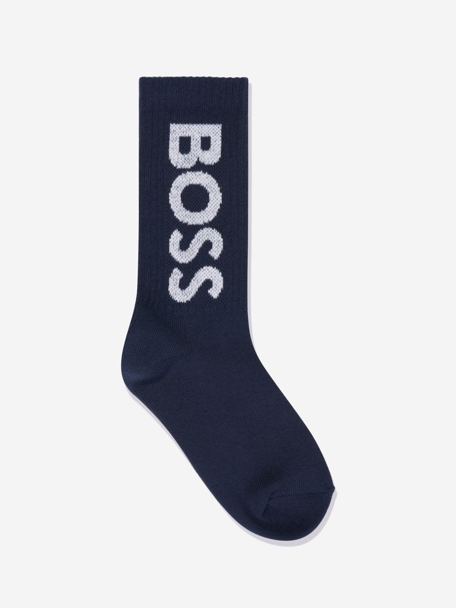 Boys BOSS Socks | Boys Socks Set In Navy