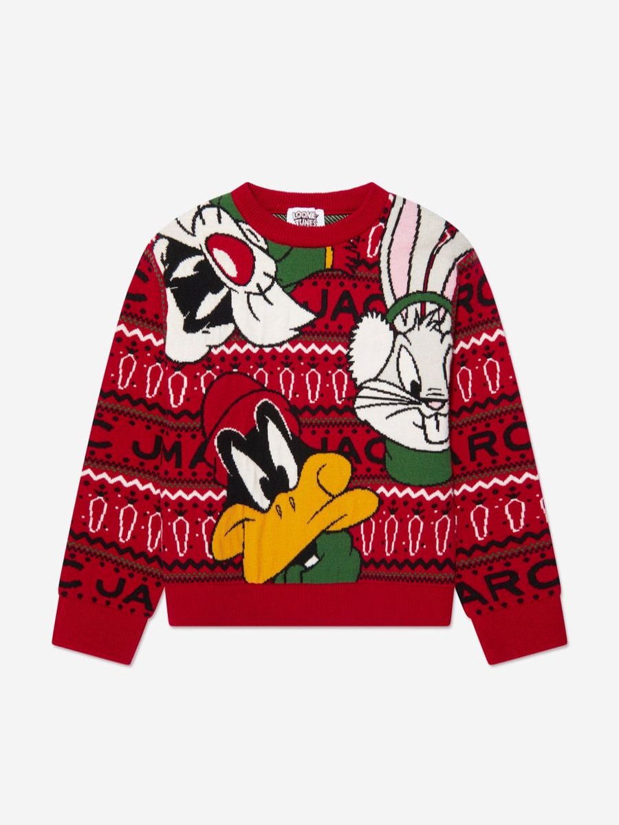 Boys MARC JACOBS Jumpers & Cardigans | Boys Looney Tunes Jumper In Red