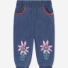 Baby Stella McCartney Kids Jeans | Baby Girls Flower Jeans In Blue