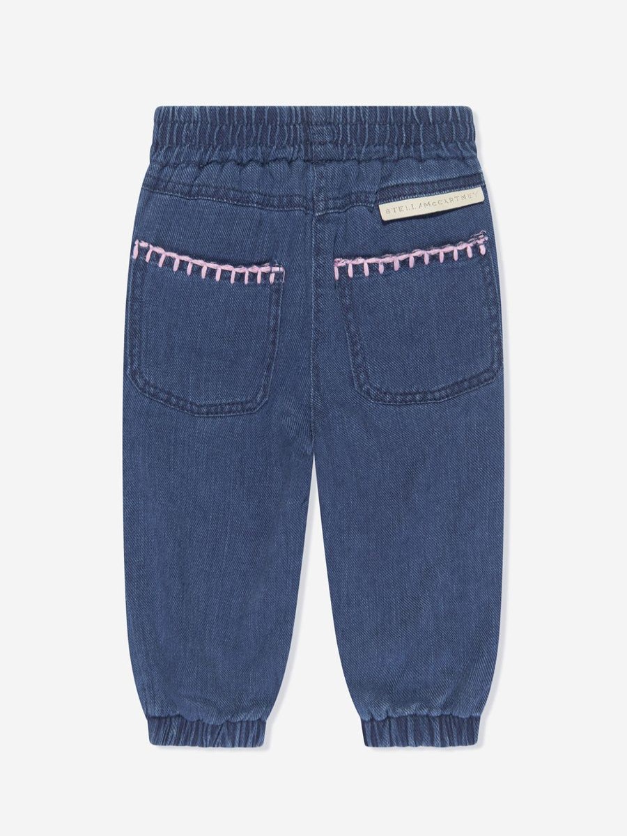 Baby Stella McCartney Kids Jeans | Baby Girls Flower Jeans In Blue