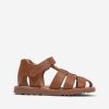 Baby Pom D'Api Shoes | Kids Leather Waff Papy Sandals In Camel