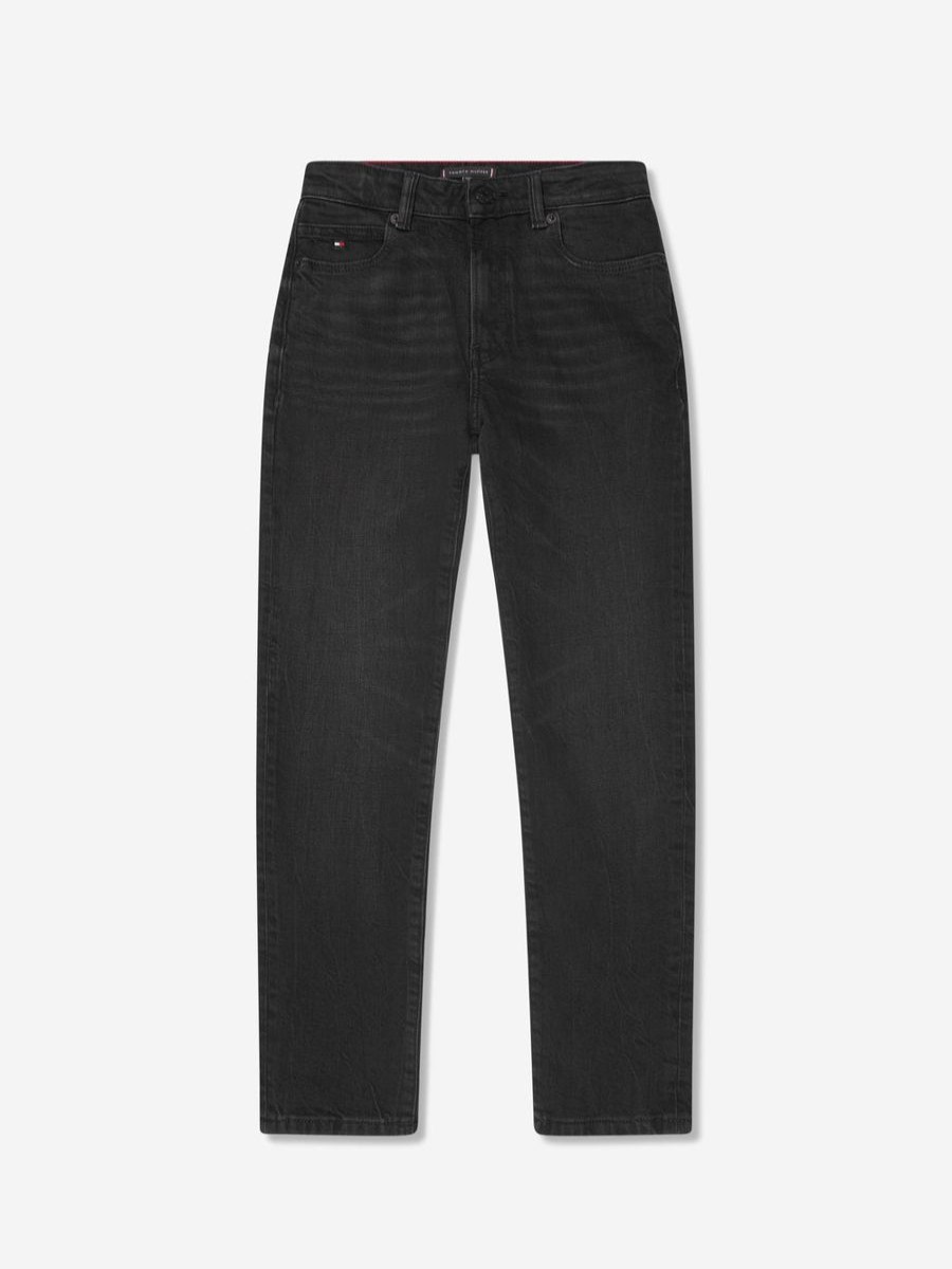 Boys Tommy Hilfiger Jeans | Boys Modern Straight Jeans In Black