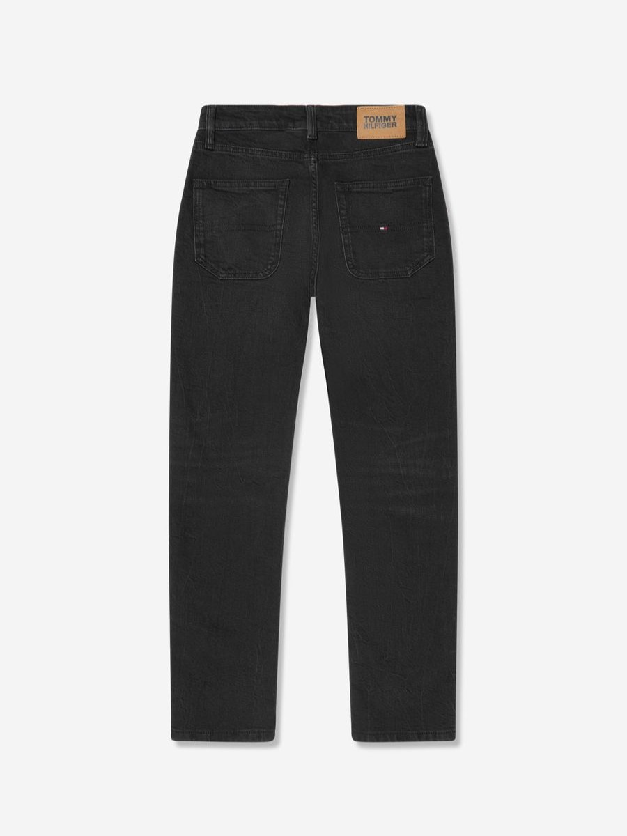 Boys Tommy Hilfiger Jeans | Boys Modern Straight Jeans In Black