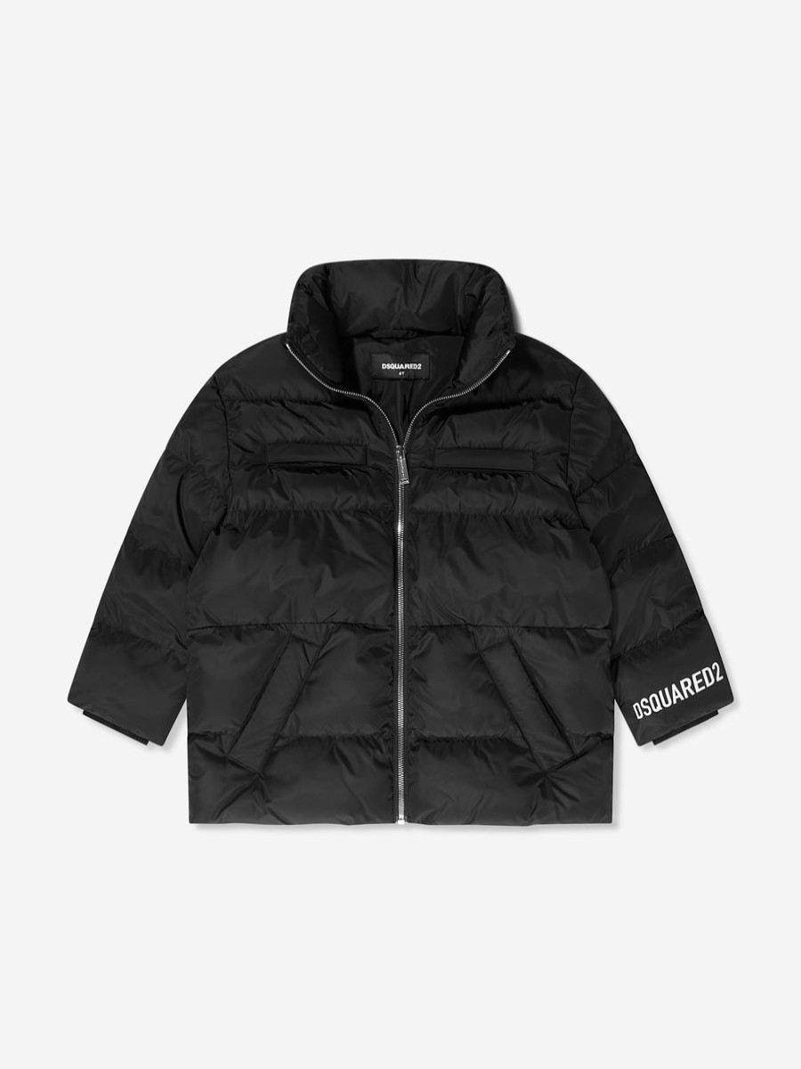 Boys Dsquared2 Kids Coats & Jackets | Dsquared2 Kids - Kids Logo Puffer Jacket | Childsplay Clothing