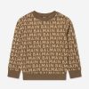 Boys Balmain Sweatshirts & Hoodies | Kids Logo Sweatshirt In Brown