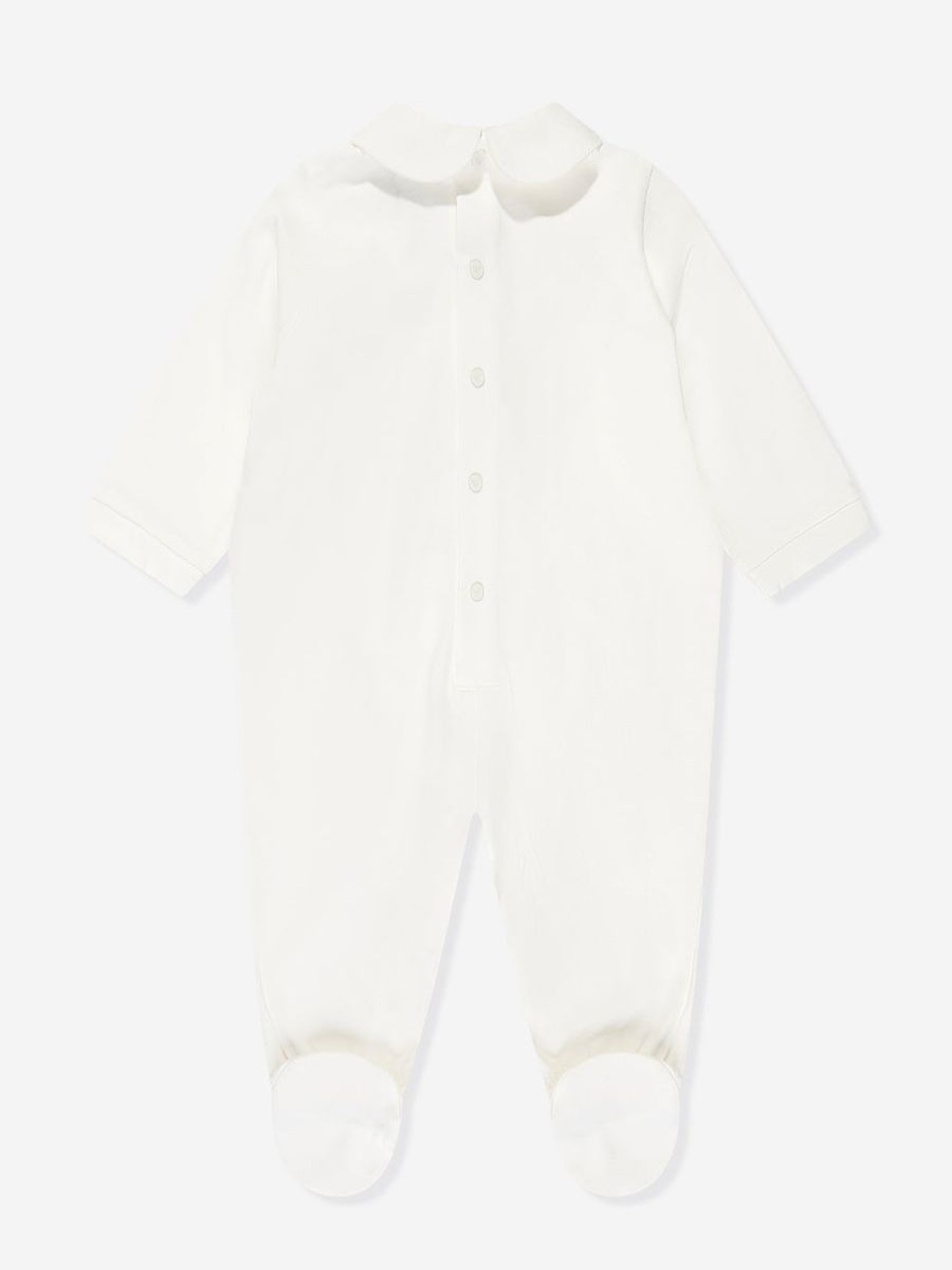 Girls Emporio Armani Babygrows & Rompers | Baby Cotton Babygrow In Ivory