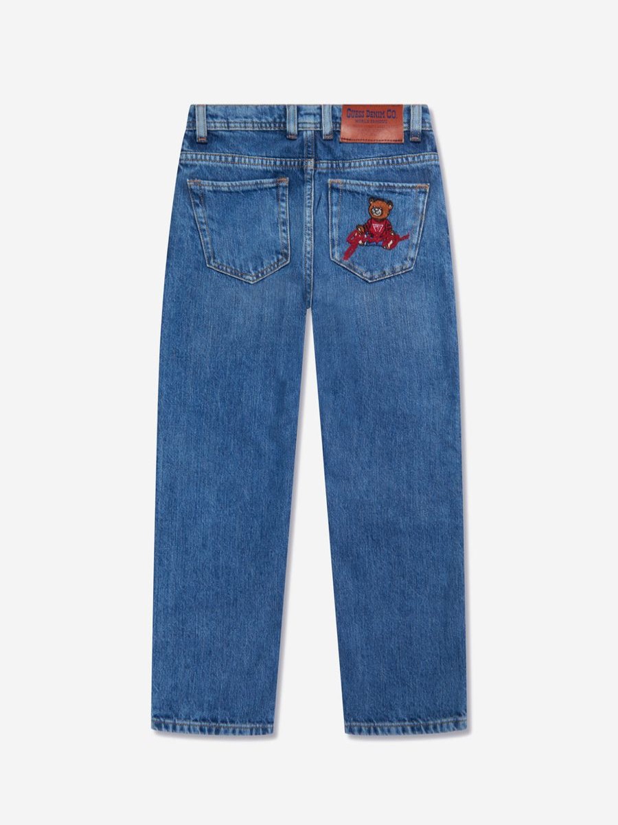 Boys Guess Jeans | Boys Wide Leg Jeans In Blue